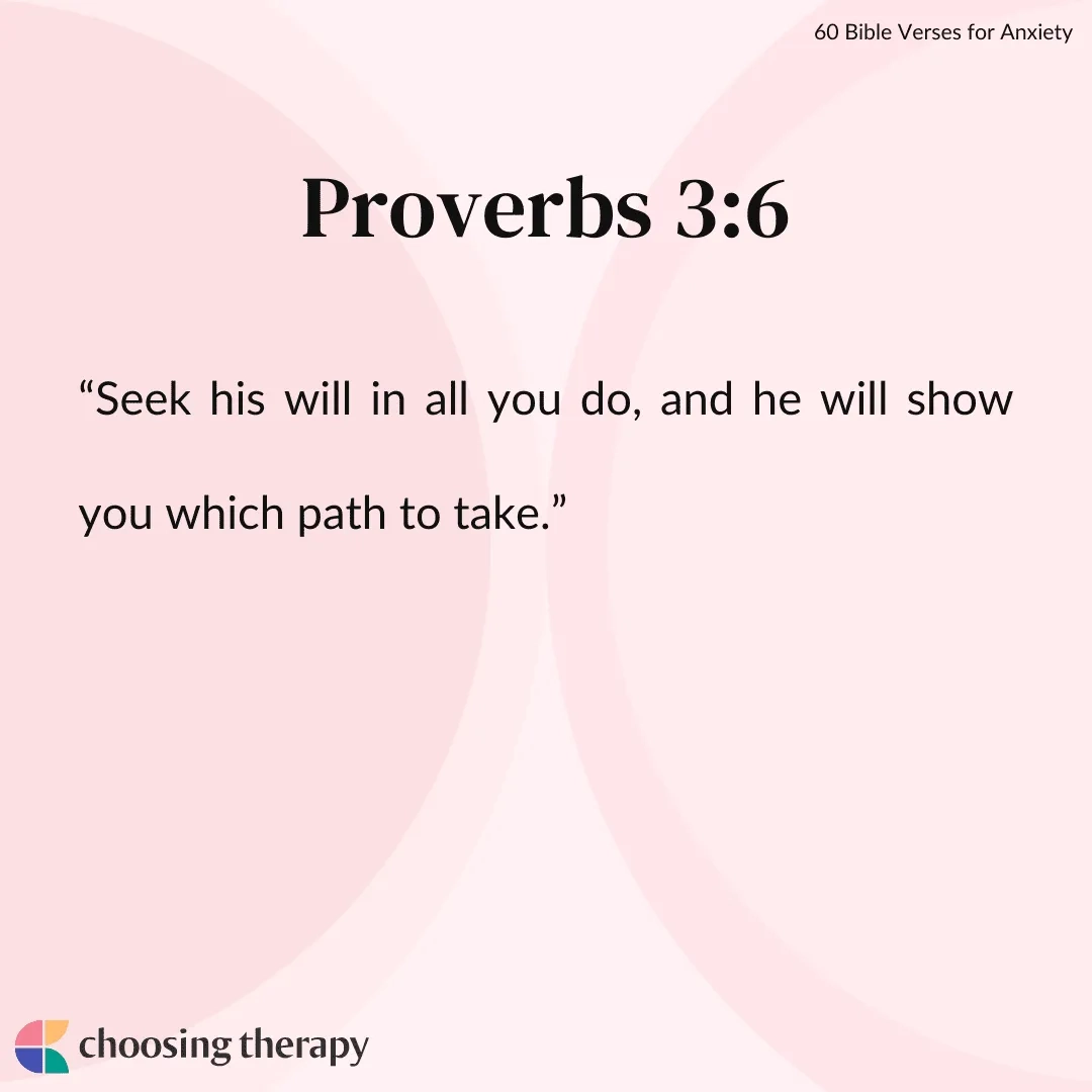 60 Bible Verses For Anxiety