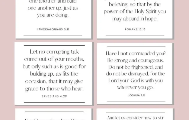 60 NIV Bible Verse Cards Printable Scripture Self Care PDF Etsy
