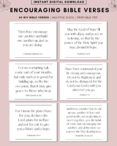 60 NIV Bible Verse Cards Printable Scripture Self Care PDF Etsy Finland