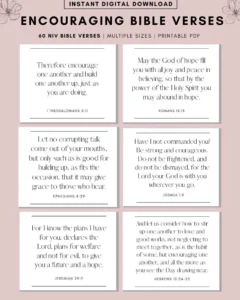 60 NIV Bible Verse Cards Printable Scripture Self Care PDF Etsy Finland