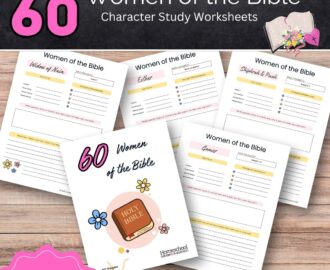 60 Women Of The Bible Worksheets Homeschool Giveaways