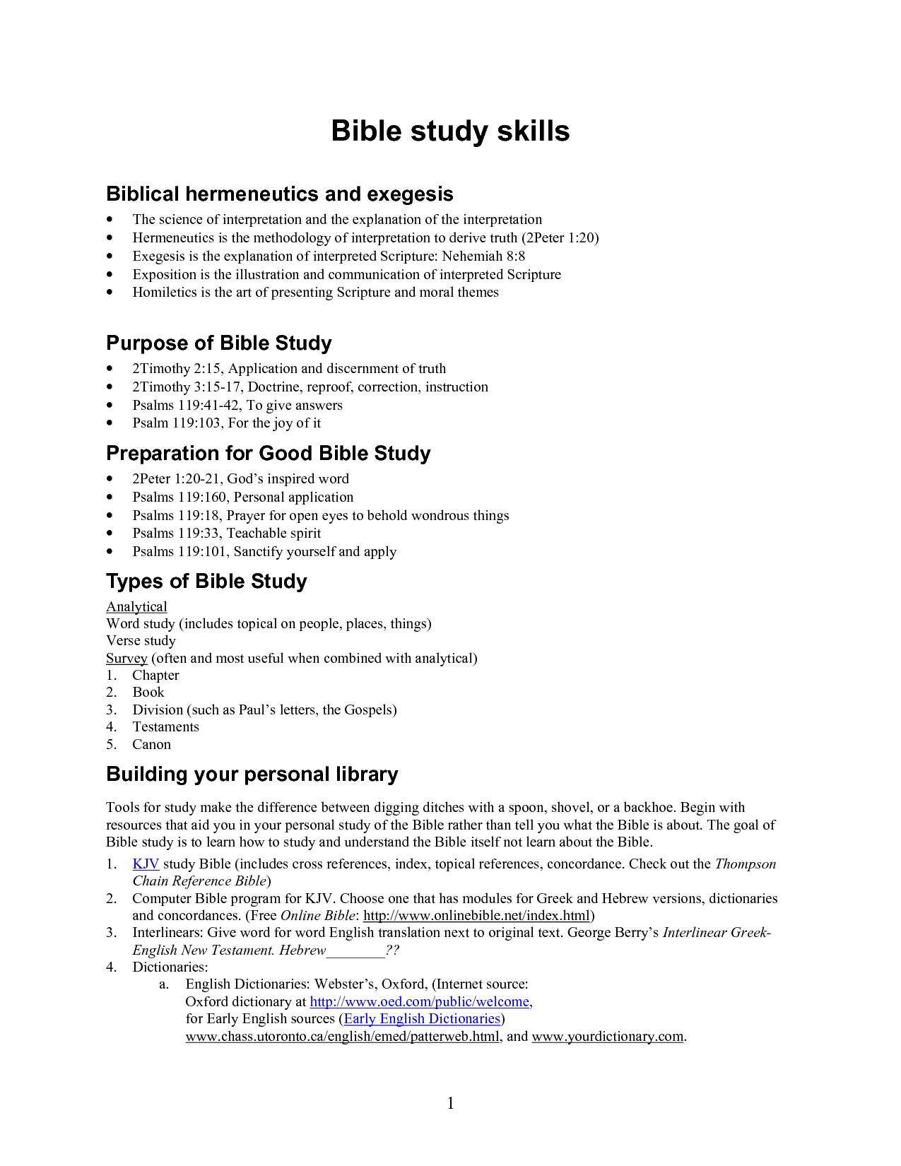 Free Bible Study Lessons Printable