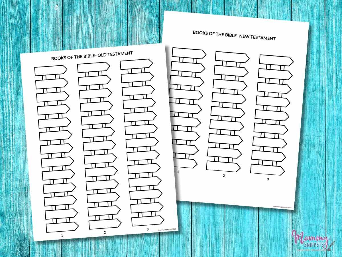 Free Books Of The Bible Printables