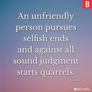 69 Bible Verses About Being Selfish