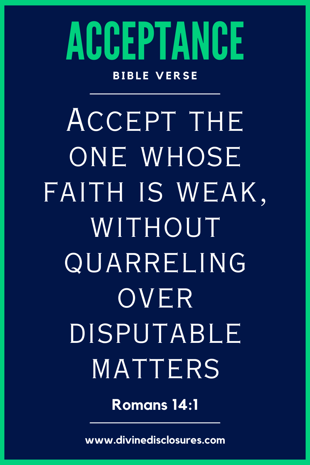 Bible Quotes About Tolerance