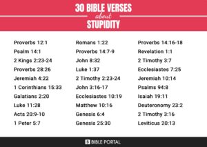 75 Bible Verses About Stupidity Page 2