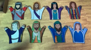 8 Beautiful Bible People Glove Hand Puppets Plus Rhyming Scripts And Story Guides Maydor Makes