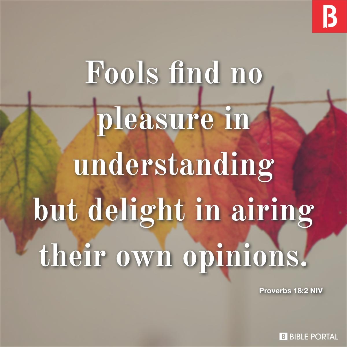 82 Bible Verses About Fools