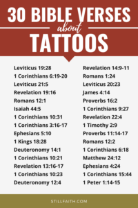 83 Bible Verses About Tattoos KJV StillFaith