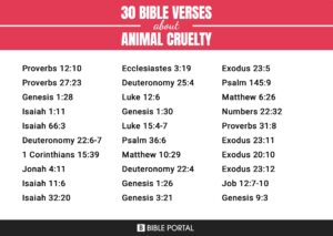 85 Bible Verses About Animal Cruelty