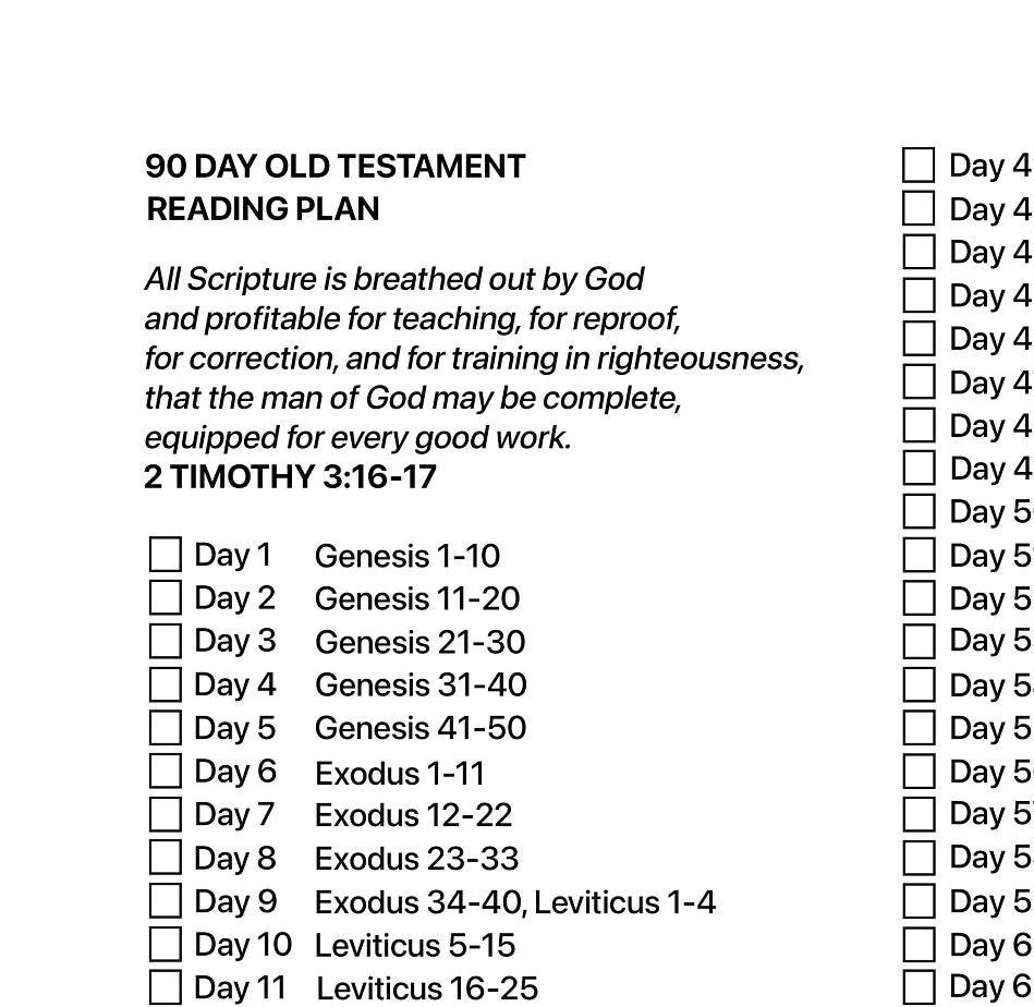 90 day Bible Reading Plans printable Etsy