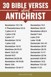 99 Bible Verses About The Antichrist KJV StillFaith