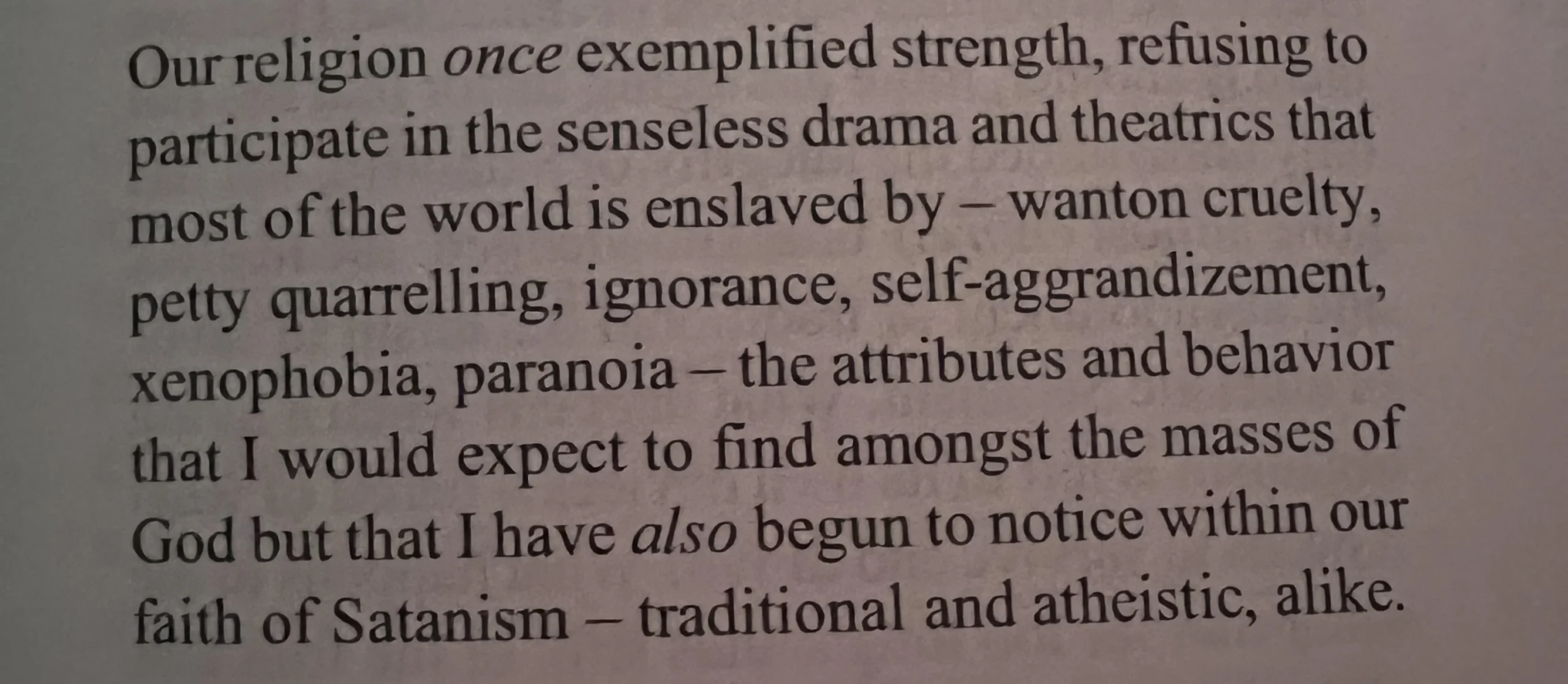 A Quote From Rev Cain s The Satanic Philosopher R SatanicTemple Reddit