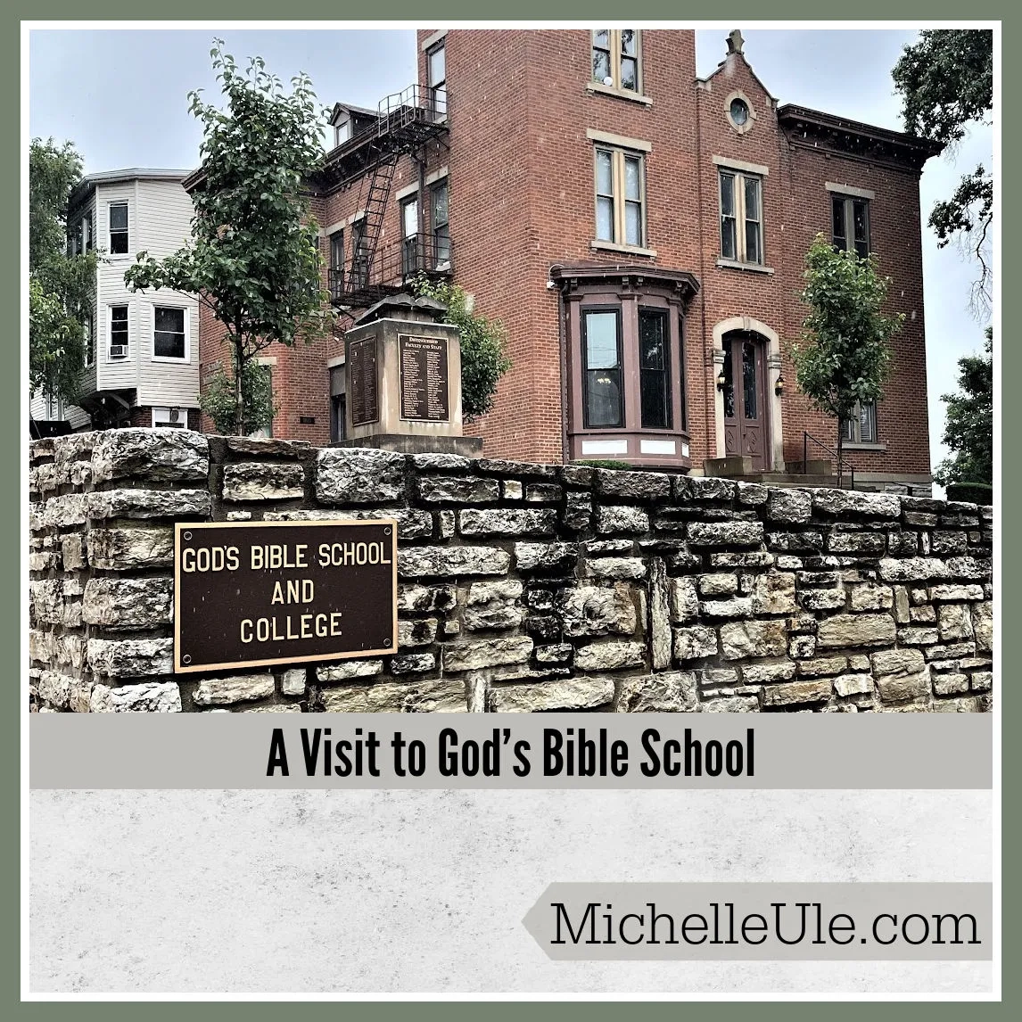 A Visit To God s Bible School Michelle Ule Author