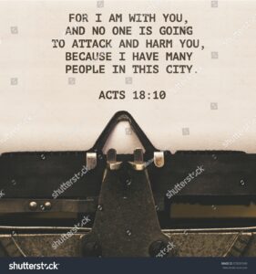 Acts 1810 Bible Quote On Paper Stock Photo 579291949 Shutterstock