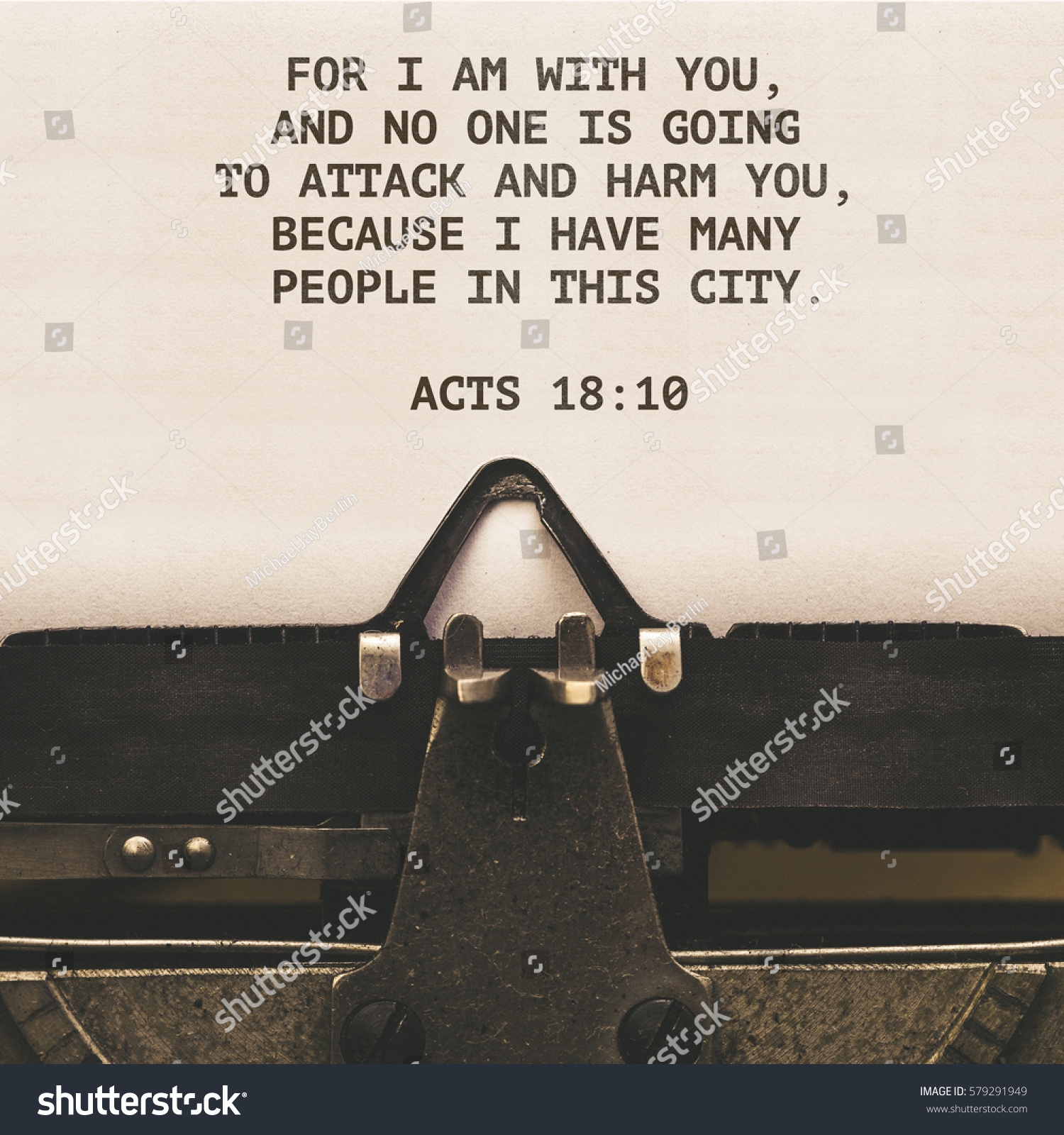 Acts 1810 Bible Quote On Paper Stock Photo 579291949 Shutterstock