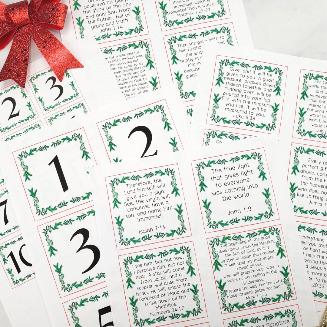 Advent Calendar Bible Quotes