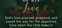 Advent Meditations The Wonders Of His Love Scripture Paths