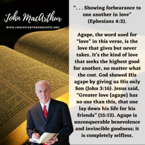 Agape Love Christ Centered Quotes