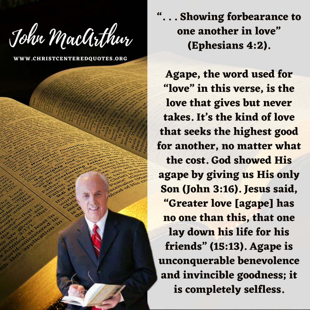 Agape Love Christ Centered Quotes