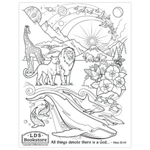 All Things Denote There Is A God Coloring Page Printable