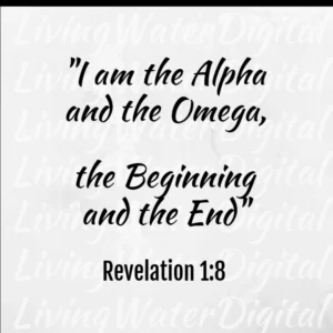 Alpha And Omega Revelation 1 8 SVG PNG Bible Verse digital Download Etsy