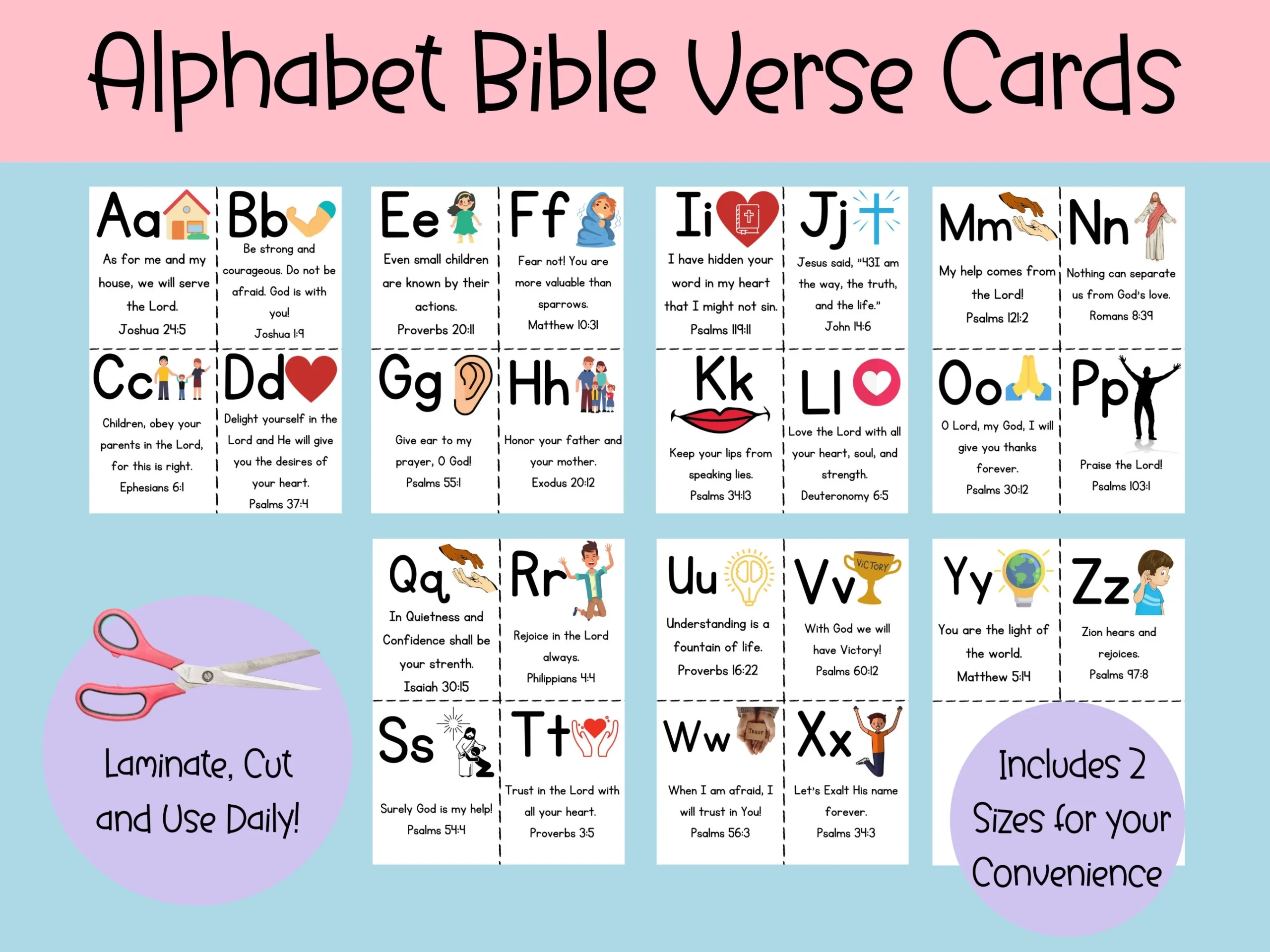 Alphabet Bible Verse Cards Printable ABC Bible Flashcards Preschool Letters Preschool Curriculum Memory Verse Preschool Bible Verse Etsy Israel