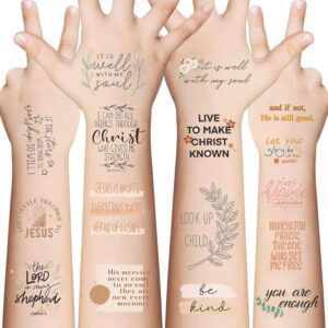Amazon 10 Sheets Christian Temporary Tattoos 70 PCS For Adults Inspirational Bible Verse Quotes Suitable Tattoos Stickers For Believers As Well As Women And Men Beauty Personal Care