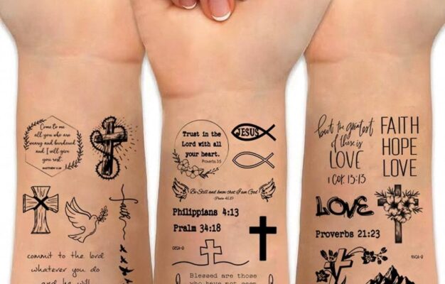 Amazon 72 Pcs Christian Motivational Bible Verse Quotes Words And Cross Temporary Tattoos For Adults Inspirational Believe Strength In God Realistic Black English Word Tattoo For Women Men 727 Beauty