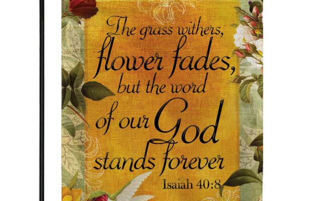 Amazon America Forever Bible Verse Garden Flag 12 5 X 18 Inch Isaiah 40 8 God Stands Christian Quotes Double Sided Religious Outdoor Yard Decorative Inspirational Patio Lawn Garden