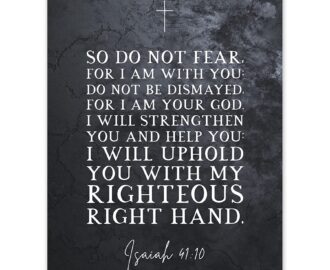 Amazon Artery8 Isaiah 41 10 Do Not Fear For I Am With You I Am Your GOD Christian Bible Verse Quote Scripture Typography Art Print Canvas Premium Wall Decor Poster Mural Posters