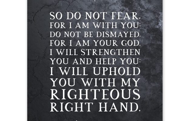 Amazon Artery8 Isaiah 41 10 Do Not Fear For I Am With You I Am Your GOD Christian Bible Verse Quote Scripture Typography Art Print Canvas Premium Wall Decor Poster Mural Posters