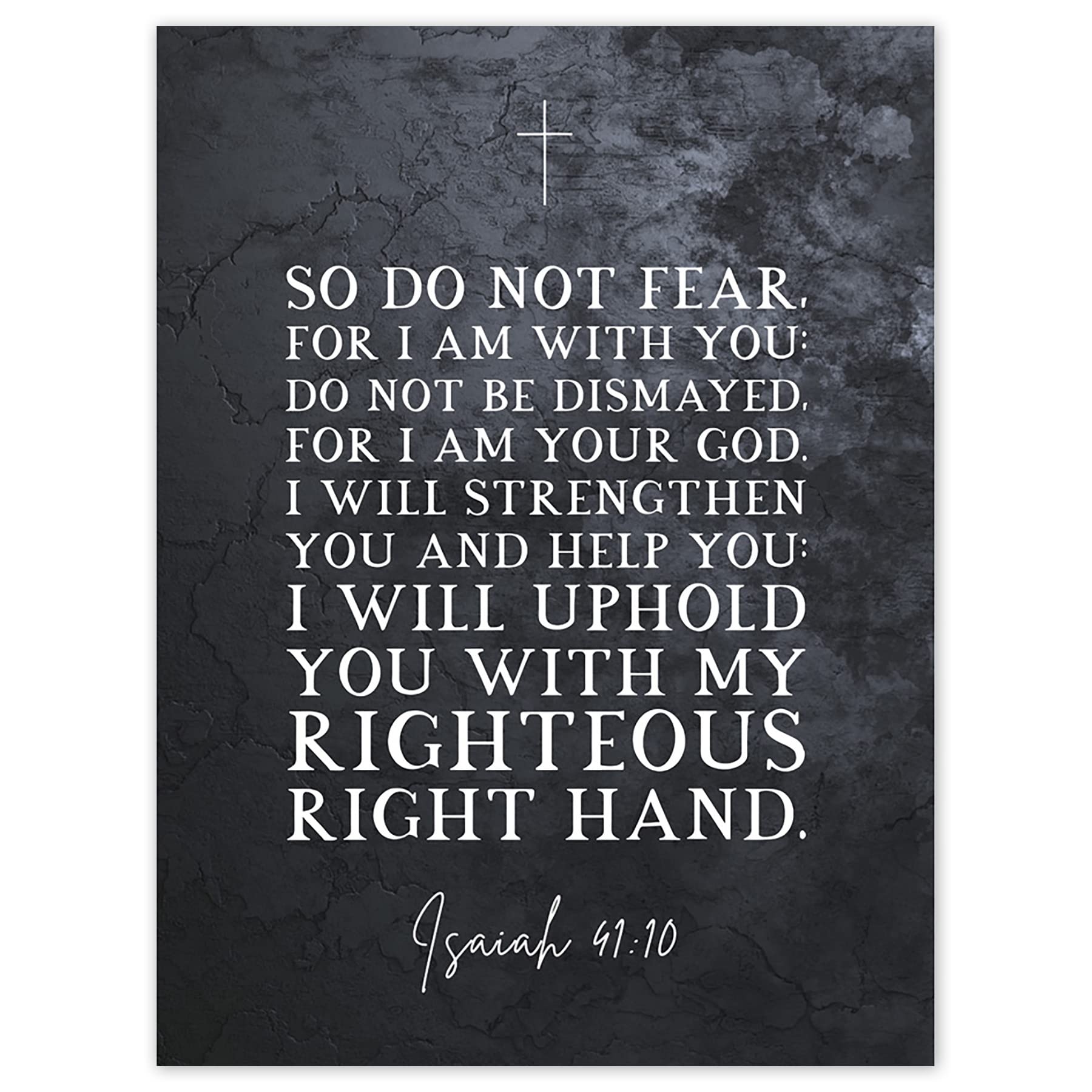 Amazon Artery8 Isaiah 41 10 Do Not Fear For I Am With You I Am Your GOD Christian Bible Verse Quote Scripture Typography Art Print Canvas Premium Wall Decor Poster Mural Posters 