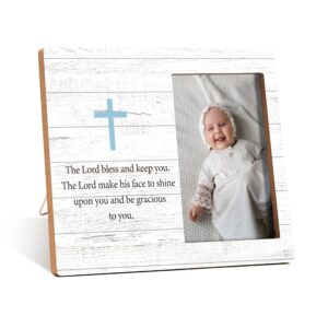 Amazon Baby Baptism Photo Frame The Lord Bless And Keep You Bible Verse Wooden Tabletop Picture Frame Religious Gift For Son Daughter From Mom Dad Christian Gifts For