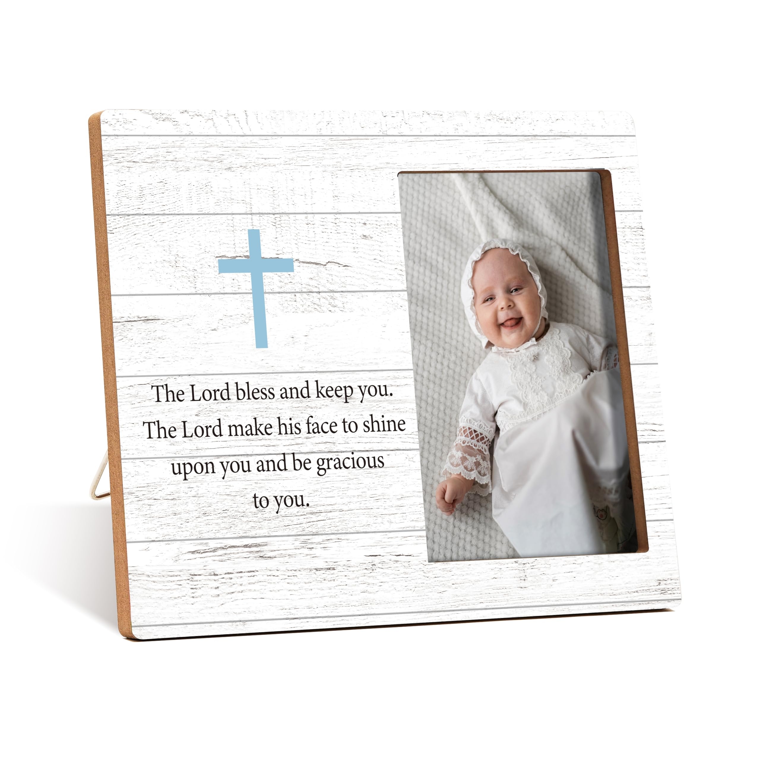 Amazon Baby Baptism Photo Frame The Lord Bless And Keep You Bible Verse Wooden Tabletop Picture Frame Religious Gift For Son Daughter From Mom Dad Christian Gifts For