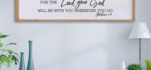 Amazon Be Strong And Courageous Sign Wall Decor 40 x15 Large Farmhouse Living Room Plaque Joshua 1 9 Bible Verse Inspirational Quote Positive Faith Home Hanging Rustic Catholic Scripture Christian Art Wood Home