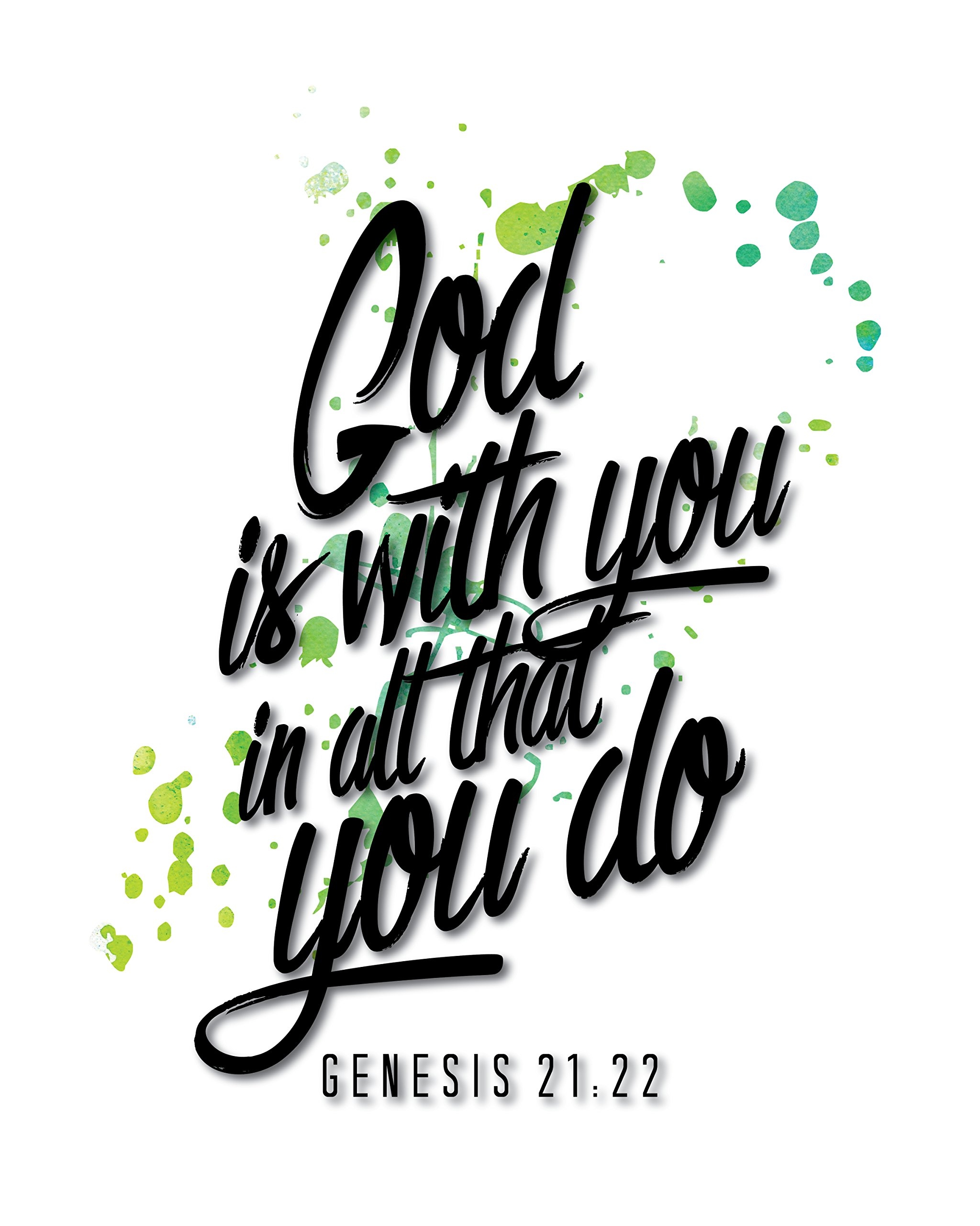 Amazon Bible Quotes Inspirational Poster Genesis 21 22 Motivational Typography Print Home Decor 8x10 On 8 5x11 Print Posters Prints