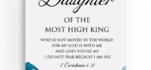 Amazon Bible Verse Inspirational Wall Decor I Am A Daughter Of The Most High King 2 Corinthians 6 18 Christian Gifts For Women Girls Scripture Wooden Hanging Sign For Modern Home Office 8