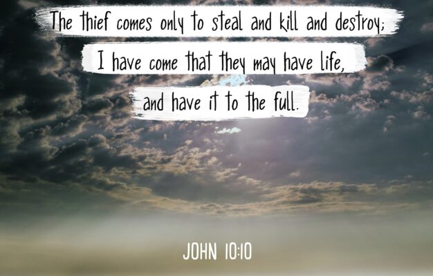 Amazon Bible Verse John 10 10 The Thief Comes Only To Steal And Kill 8x10 Unframed Photo Christian Poster Framed Picture Wall Decor Print Spiritual Inspirational Verses And Quotes Posters Prints