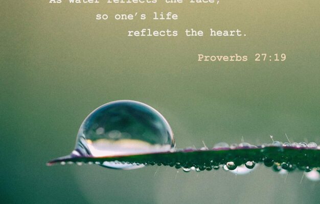 Amazon Bible Verse Proverbs 27 19 Water Droplet Poster Original Art Print Photo Wall Home Decor Liquid Christianity Religion Quote Size 15 X 10 Inches Home Kitchen
