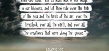 Amazon Bible Verse Wall Art Genesis 1 26 Let Us Make Man In Our Image 13x19 Unframed Poster Christian Poster Framed Picture Wall Decor Print Spiritual Inspirational Verses And Quotes