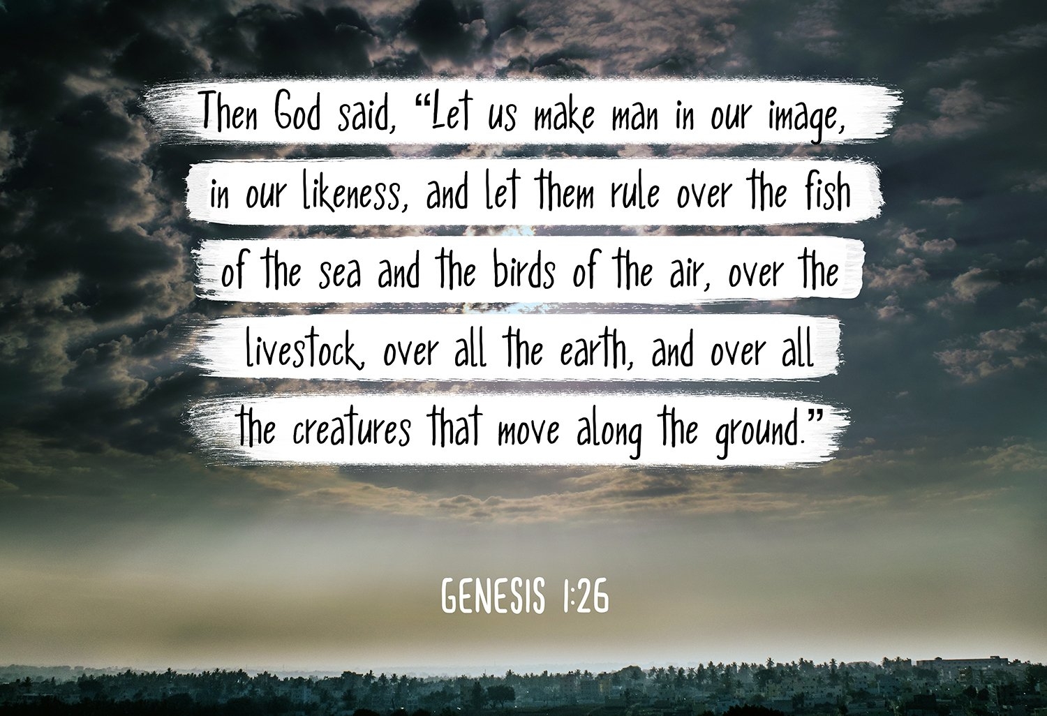 Amazon Bible Verse Wall Art Genesis 1 26 Let Us Make Man In Our Image 13x19 Unframed Poster Christian Poster Framed Picture Wall Decor Print Spiritual Inspirational Verses And Quotes 