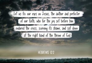 Amazon Bible Verse Wall Art Hebrews 12 2 Let Us Fix Our Eyes On Jesus Christian Poster Framed Picture Wall Decor Print Spiritual Inspirational Verses And Quotes 13x19 Unframed Poster