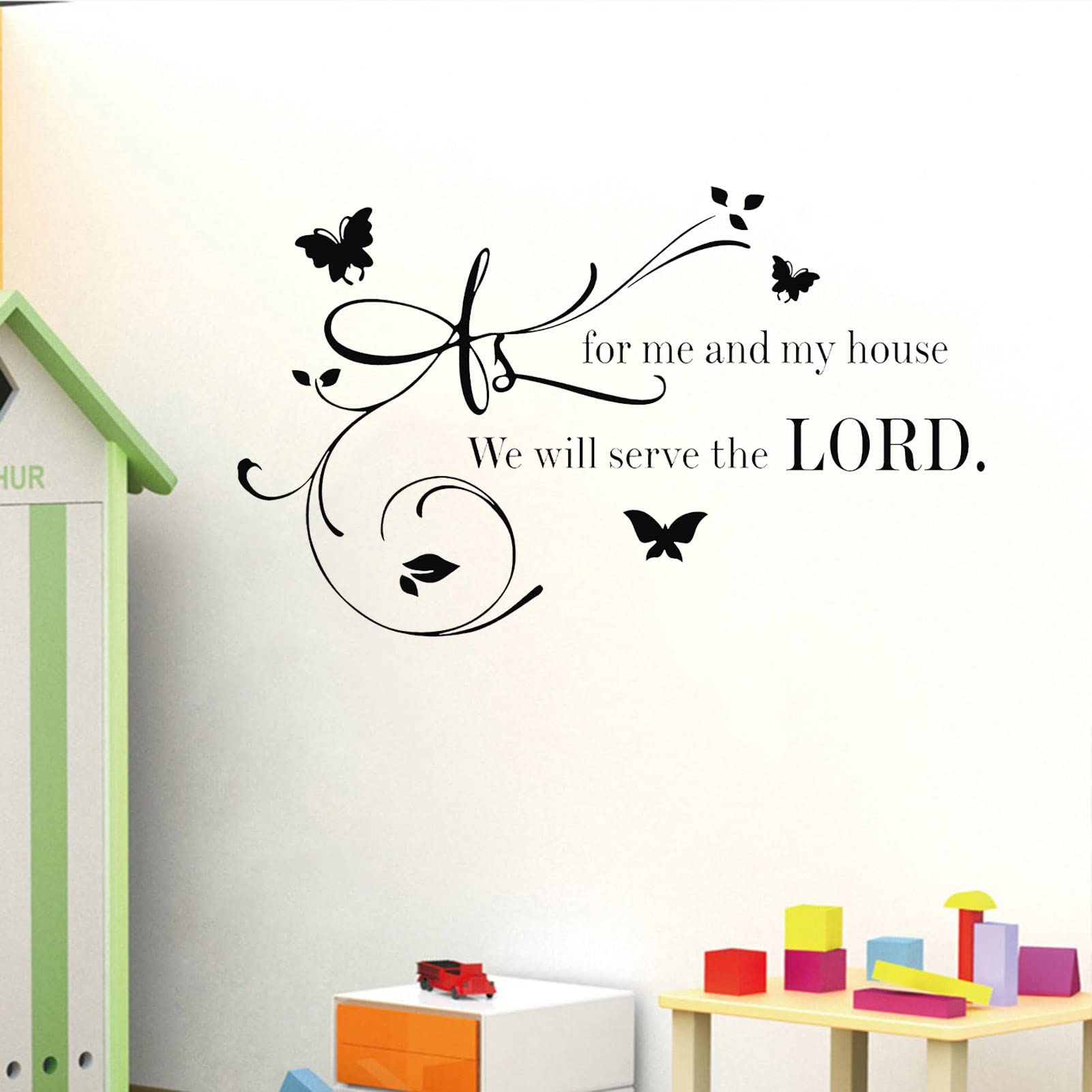 Amazon Bible Verse Wall Stickers Decorations For Bedroom Vinyl Decals For Living Room Bathroom Dorm Inspirational Quotes Christian Scripture Jesus Prayer Religious Home Art Family Decor Sayings Sign We Will Tools 