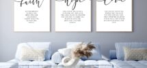 Amazon Bible Verses Wall Art Decor Scripture Canvas Wall Art Inspirational Bible Quote Wall Decor Scripture Posters Spiritual Christian Artwork Pictures Wall Painting For Living Room 16x24 Inch Unframed Posters Prints