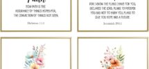 Amazon Biblical Inspirational Wall Art Posters Motivational Bible Verse Printable Faith Hope Love Peace Set Of 4 8x10 In Scripture Art Christian Bedroom Decor Psalm Prints Posters Prints