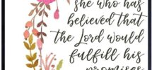 Amazon Blessed Is She Positive Quotes Inspirational Bible Verse Religious Wall Art Christian Gift For Women Teens Girls Blessed Scripture Wall Decor For Bedroom Living Room Bathroom 8x10