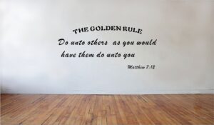Amazon Blinggo Do Unto Others Matthew 712 The Golden Rule Bible Quotes Vinyl Wall Decal Faith Tools Home Improvement
