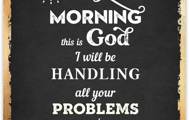 Amazon Buzz Unplugged Good Morning This Is God Inspirational Bible Verses Christian Scripture Positive Quotes Religious Bible Verse Wall Art Decor For Home Office Unframed Posters 8x10 Home