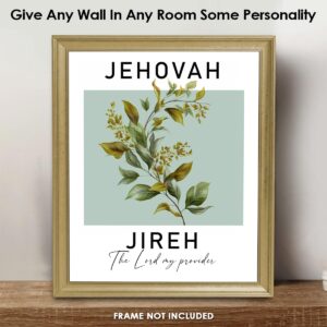 Amazon Buzz Unplugged Jehovah Hebrew Names Of God Inspirational Bible Verses Christian Scripture Positive Quotes Religious Bible Verse Wall Art Decor For Home Office Set Of 6 Unframed Posters